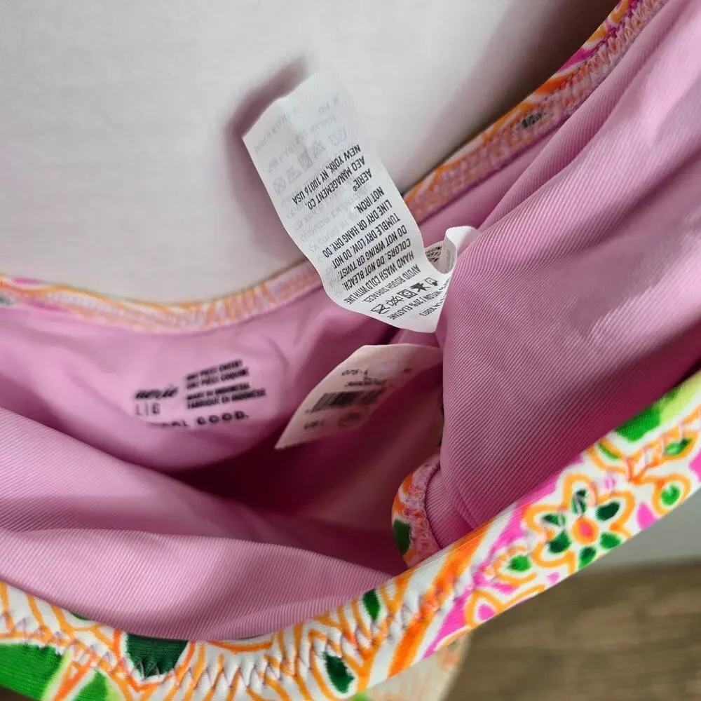 Aerie Women's Paisley Print One-Piece Swimsuit size Large NWT